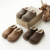 InkingPot彭姐 软萌小土豆厚底勃肯雪地靴羊皮毛一体加厚保暖拖鞋