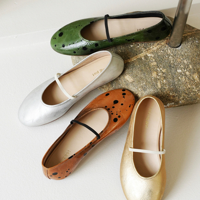 彭姐法式圆头玛丽珍女鞋