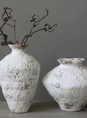 白霜景德镇陶瓷花瓶复古怀旧酒店