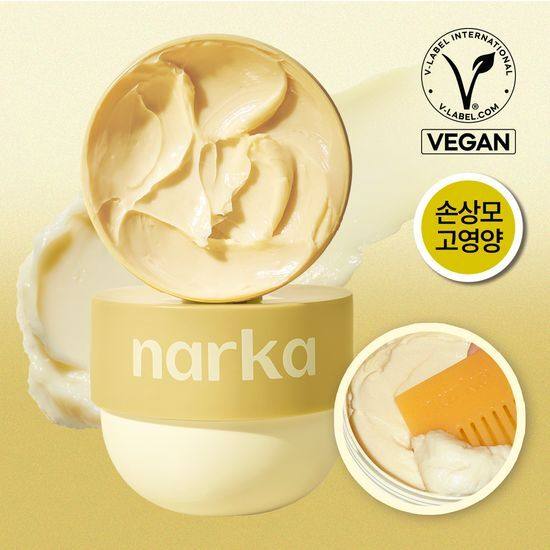 韩国直邮narka黄油深层护理发膜新素食蛋白修复干枯毛躁柔顺290ml