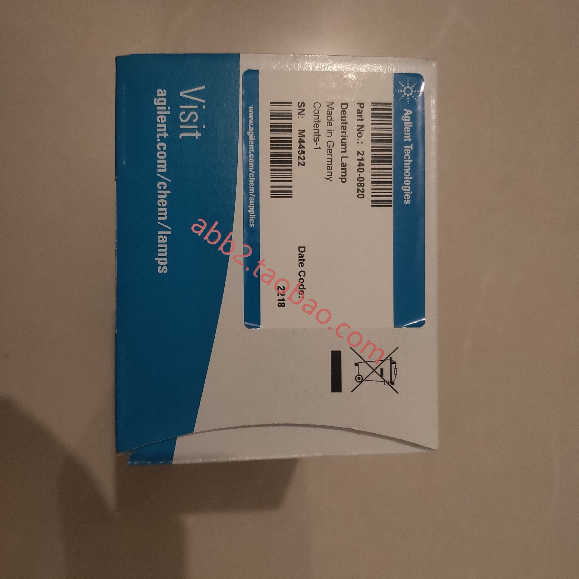 安捷伦氘灯g7115a dad 检测器全新仅拆封查验货号 2140-082020220