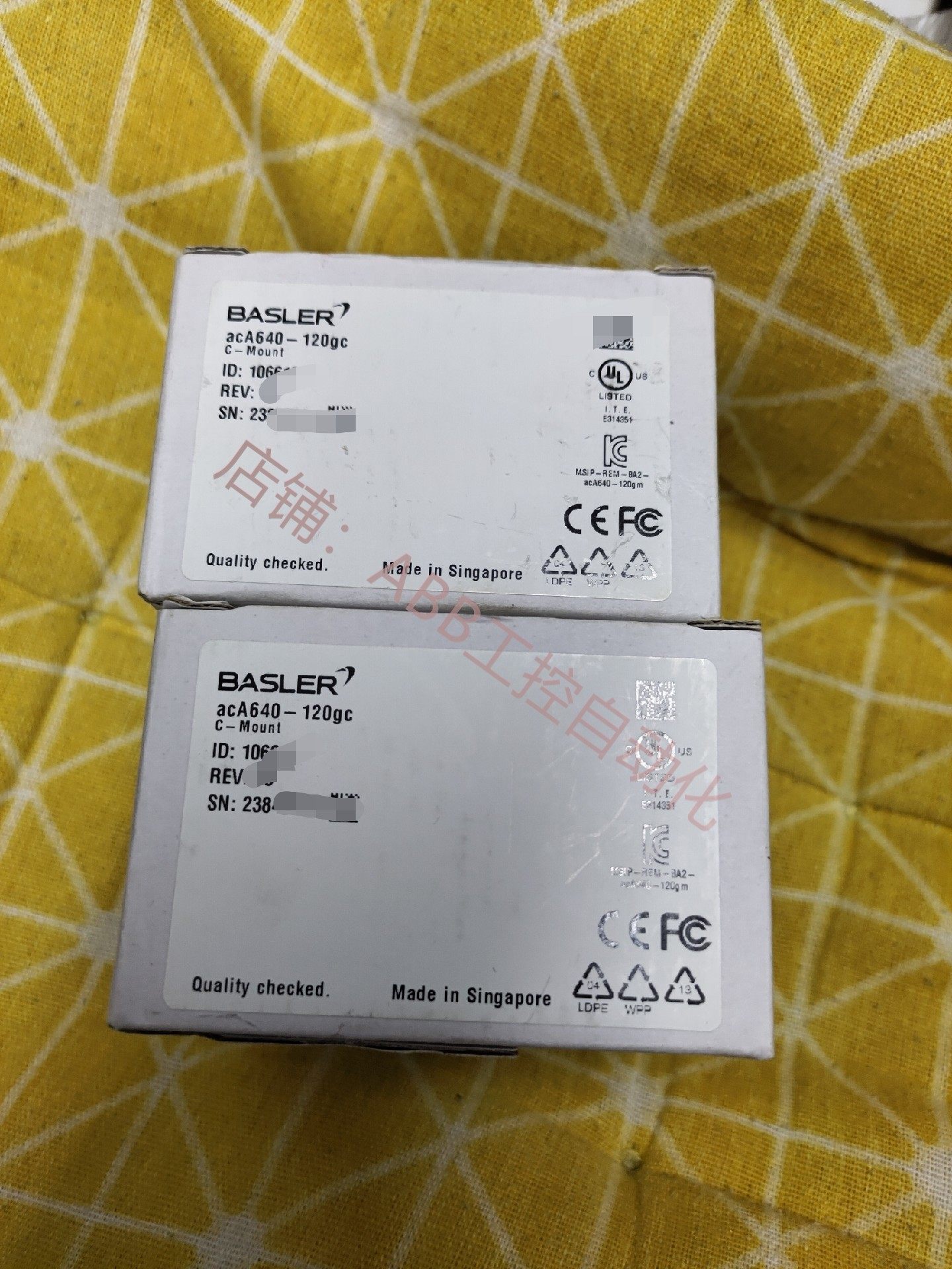 basler彩色工业相机aca640-120gc巴斯勒 年份新