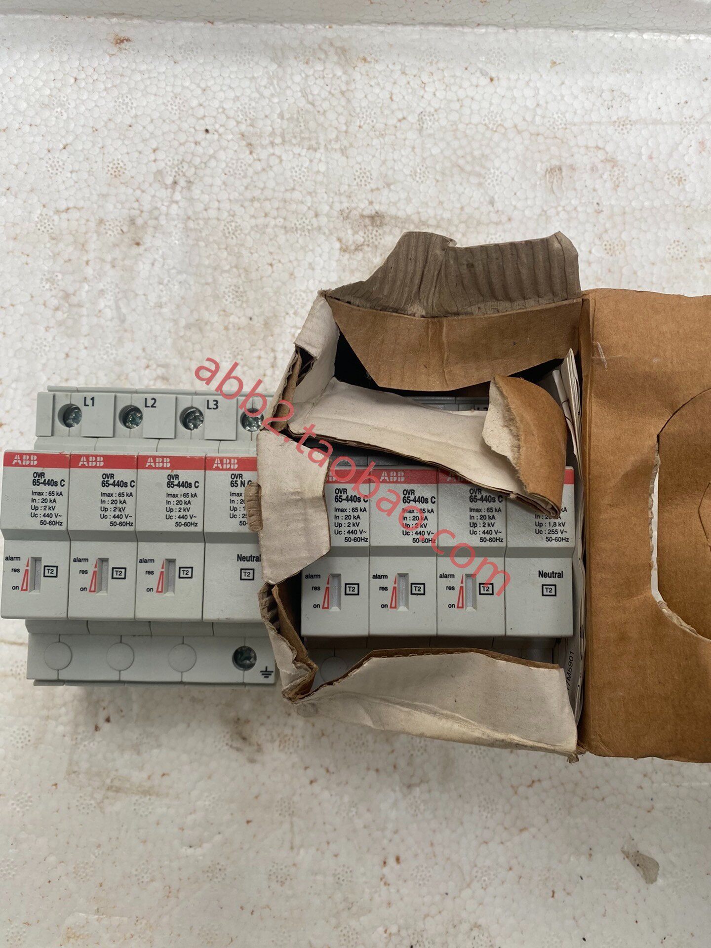 abb浪涌保护器 ovr 65-440s 65ka 两个一个 全新