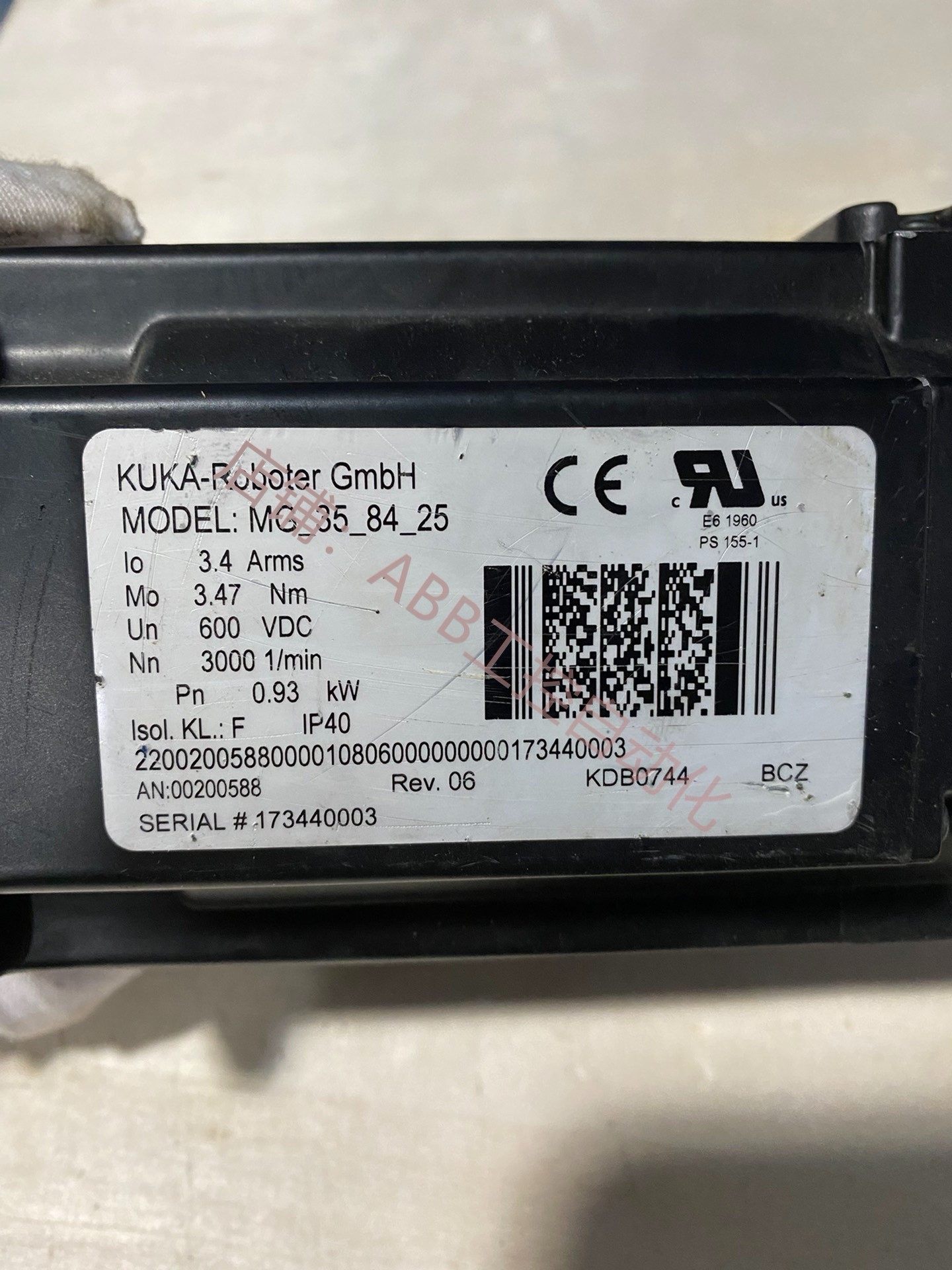 kuka库卡机器人mg-35-84-25机械手伺服电机销 售