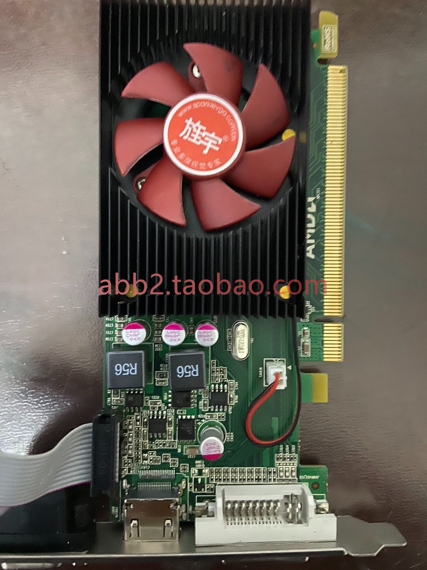 旌宇 显卡 amd r5 230 hvd 1g ddr3 vga hdmi dvi多屏显卡 工控显