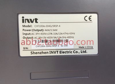 CHF100A-004G/5R5P-4 英威腾变频器CHF100A 4kw/380v  全新