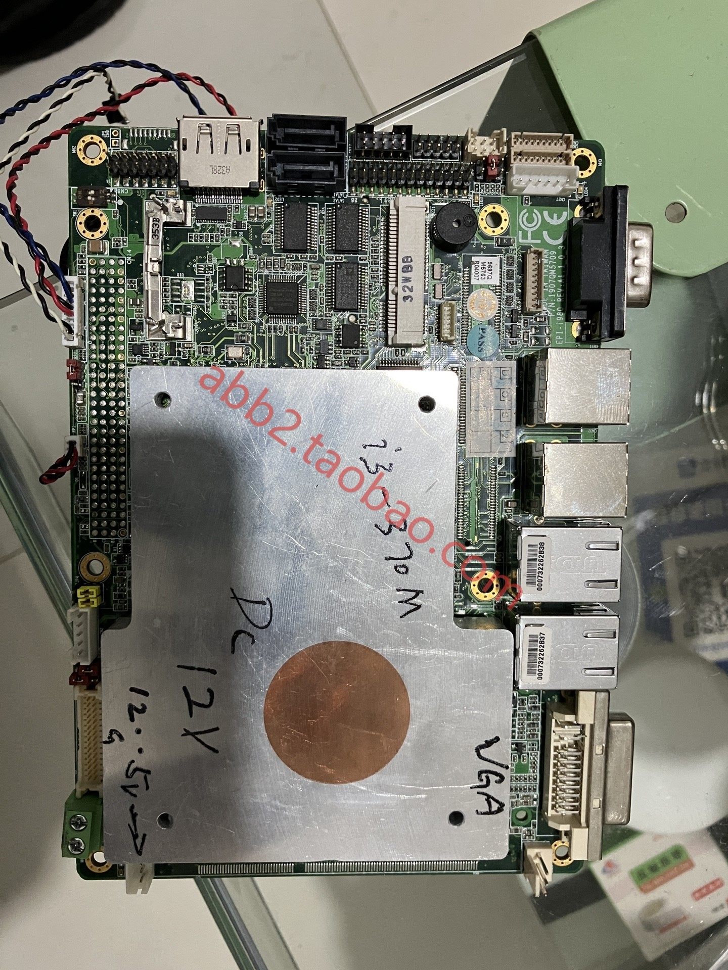 研扬 epi-i980主板软路由主板35吋 工控主板cpu i3-370mintel双千