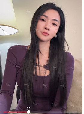 蓝达儿【带胸垫橡皮筋】秋冬新款设计感修身长袖T恤加绒打底衫潮