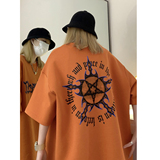 夏季2023新款芒星宽松短袖T恤潮男女中性半袖体恤衫C307-T93-P38，男装T恤，电商C307