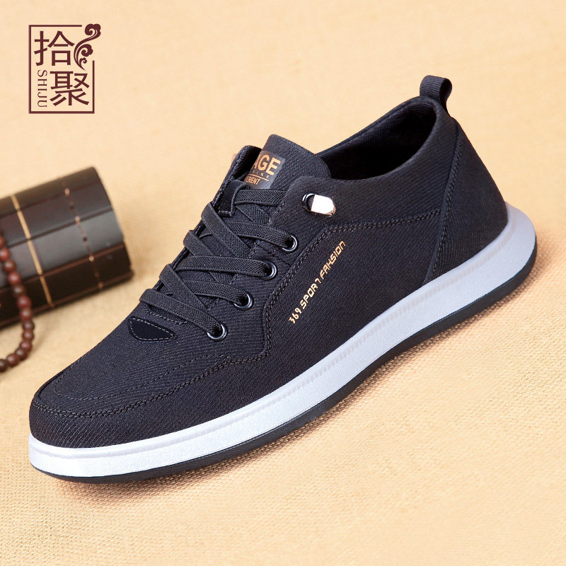 老北京布鞋男款2026春季新款男士休闲鞋舒适爸爸鞋透气百搭帆布鞋