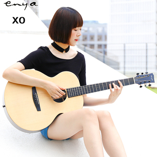 Enya恩雅X0 36/41寸单板民谣吉他初学者入门旅行男女生电箱木吉它