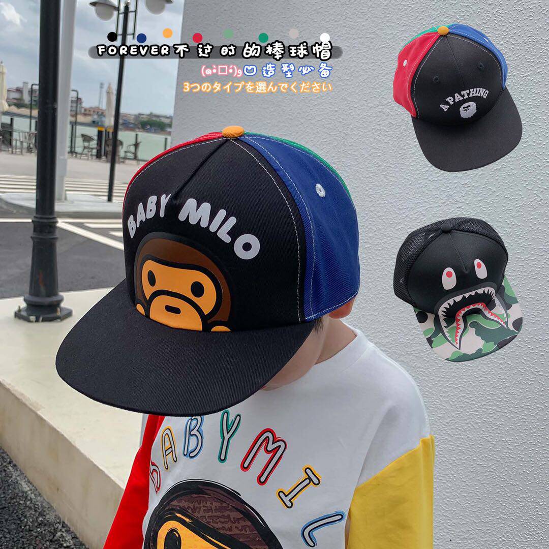 2020新款日系潮牌 男女童帽子 bape休闲百搭鸭舌帽撞色棒球帽在类目 童装/婴儿装/亲子装, 帽子/围巾/口罩/手套/耳套/脚套, 帽子中 - 来自Buy2taobao.com提供专业的淘宝代购服务