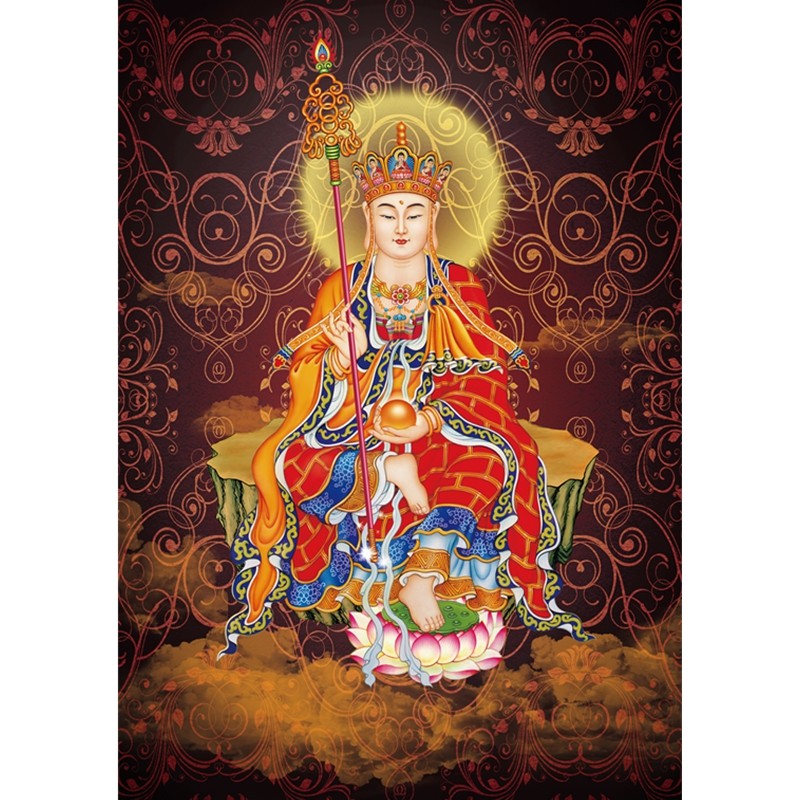 打印塑封地藏菩萨画像a4过塑佛像防水防尘