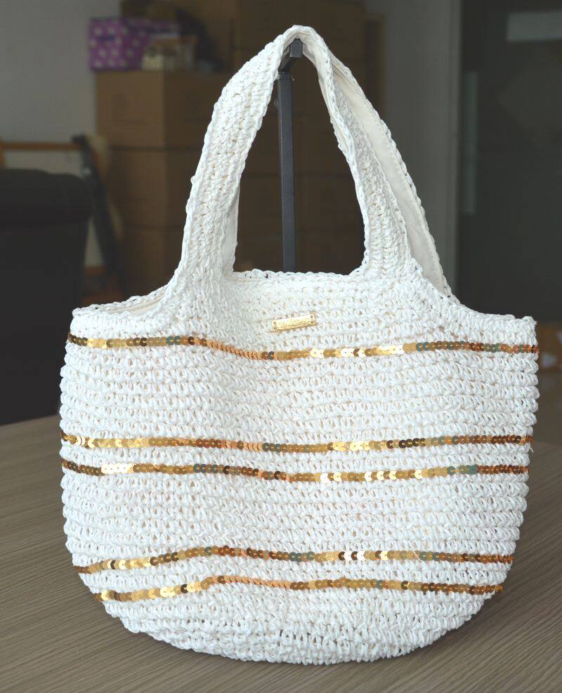 May new pattern magazine Japan Kawaii Sequins decorate Papyrus weave Straw bag Female bagin the Leather/Lady bags/Men's bag, Ms. bags  category - from Buy2taobao.com to provide professional Taobao agent buy service