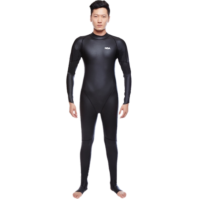 全身PU绒保暖泳衣长腿NSA