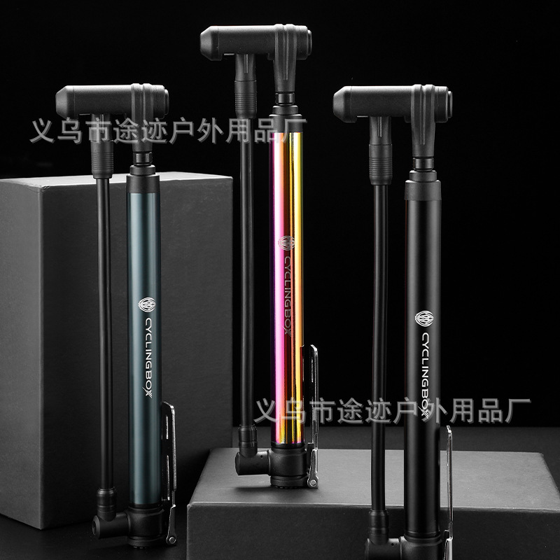 自行车打气筒便携铝合金打气筒篮球充气筒山地自行车气筒骑行装备