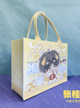 张桂源毛毡布托特包帆布包开团明星偶像演唱会藏灯牌现货
