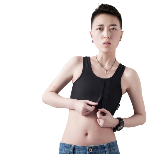 束胸短款 夏季 无绷带紧身衣038B 金博帅T束胸前排扣运动薄款 KBN