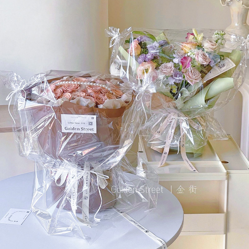 花束防尘袋鲜花透明防风防水保护罩打包塑料保鲜膜包装包花玻璃纸,鲜花速递/花卉仿真/绿植园艺,花艺包装纸,淘宝优惠券,粉丝福利购,淘宝优惠卷