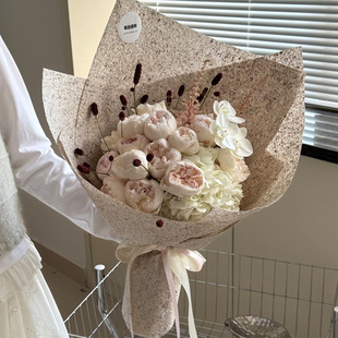 新款复古美拉德艺术纸系列花束鲜花包装纸高级感创意纹理花艺资材