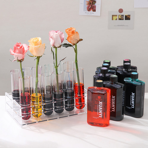 鲜花吸色剂花店专用花束染色剂玫瑰吸染剂上色染料花艺材料