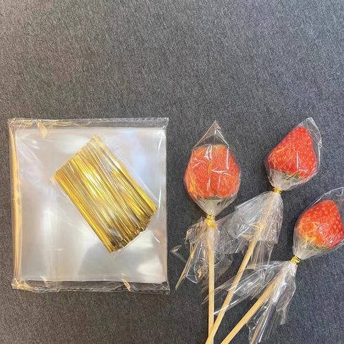 草莓花束托套装零食包装diy材料水果花鲜花包花竹签花艺固定胶托