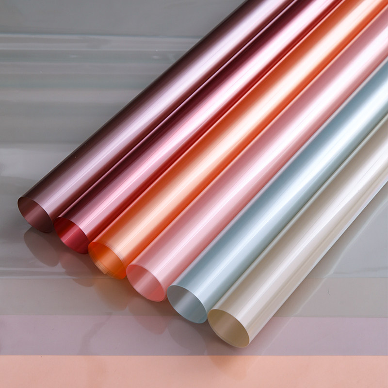 玻璃纸果冻膜花束包装纸防水透明OPP水晶鲜花包花纸花艺花店材料