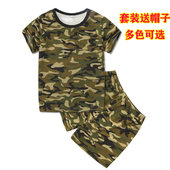 中小学生军训服夏令营服装 儿童迷彩服短袖 T恤学生幼儿园服装