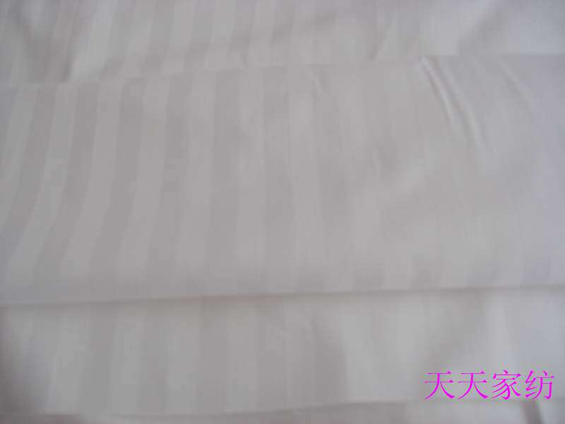 酒店宾馆床上用品100%全棉斜海绵垫/布料/面料/