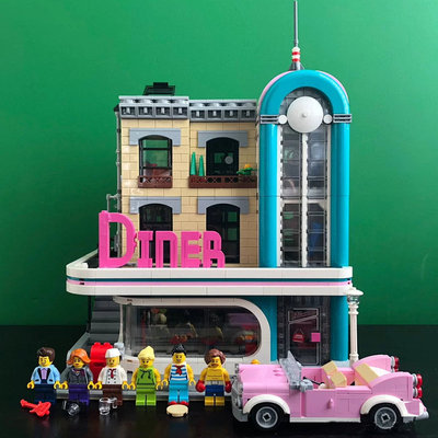 街景餐厅儿童益智玩具拼装积木