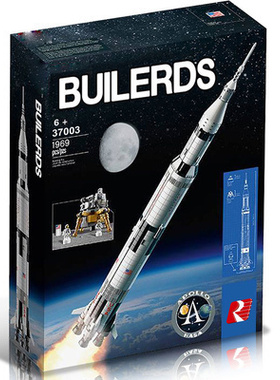 阿波罗土星5号运载火箭21309巨大型男孩子拼装中国积木玩具37003