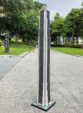 中国积木建筑街景MOC-150306深圳平安国际金融中心拼装玩具模型