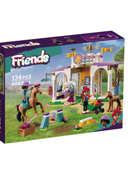 中国积木好朋友系列欢乐马术中心驯兽41746女孩拼装玩具儿童礼物