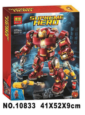 超级英雄巨大型钢铁反浩克机甲76105男孩子拼装中国积木玩具07101