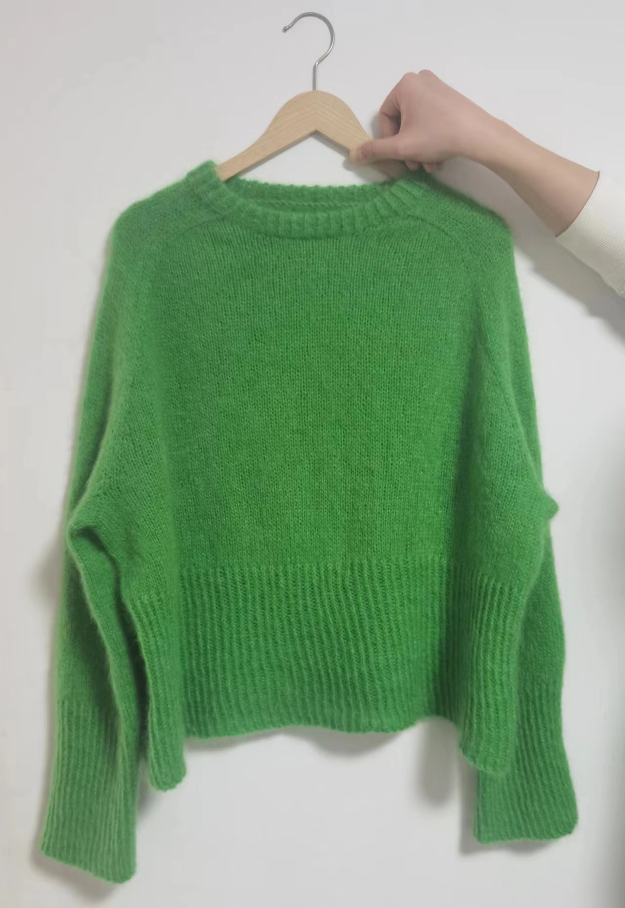 【青果毛衣】 送视频教程宽松马海毛diy手工编织毛线 毛衣材料包