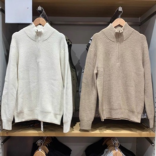 男女装souffle yarn舒芙蕾半拉链针织衫毛衣毛衫新款478546