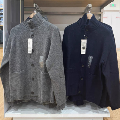 日系外贸秋冬款男装女装舒芙蕾针织开衫/毛衣毛衫25新款480023