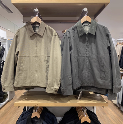 男装女装休闲拉链短茄克外套巴恩风翻领夹克25秋款E478230 480827