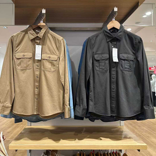 全棉工装 外套25秋冬新款 衬衫 衬衣空调衫 479579 长袖 外贸日系女装