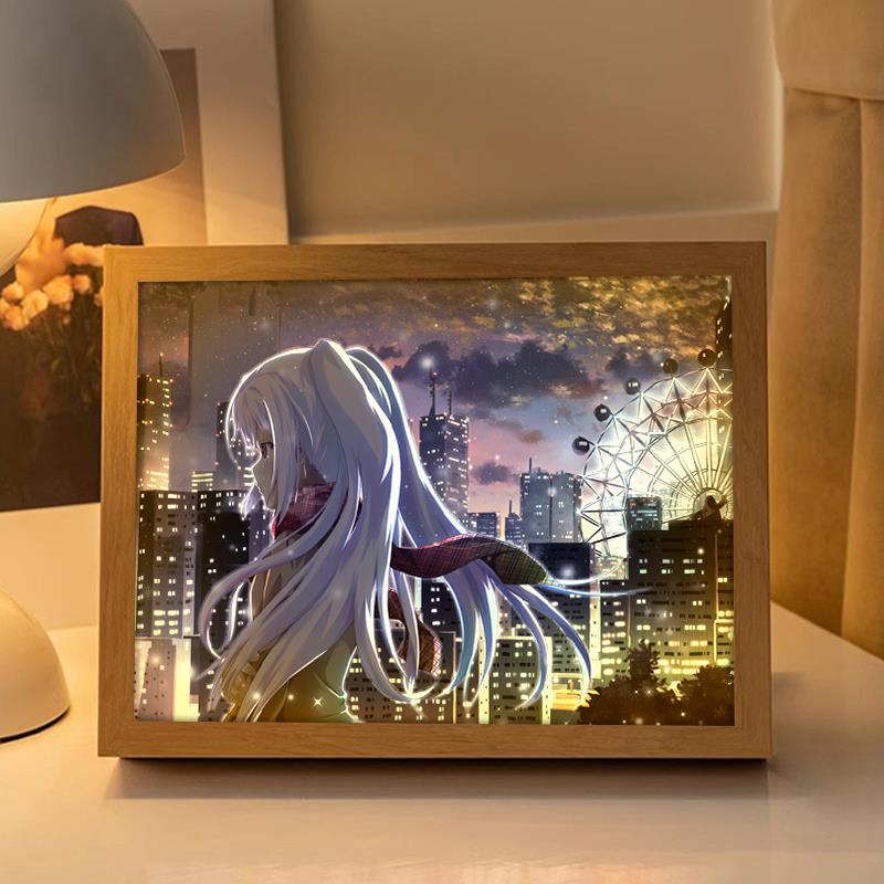 可塑性记忆周边灯光画艾拉二次元手办发光摆件卧室小夜灯生日礼物