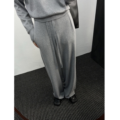裤型满分 阔腿裤2025秋冬新女拖地裤显瘦口袋简约大牌风羊毛混纺