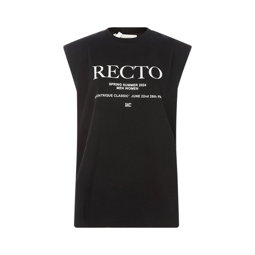 RECTO女士圆领无袖上衣背心