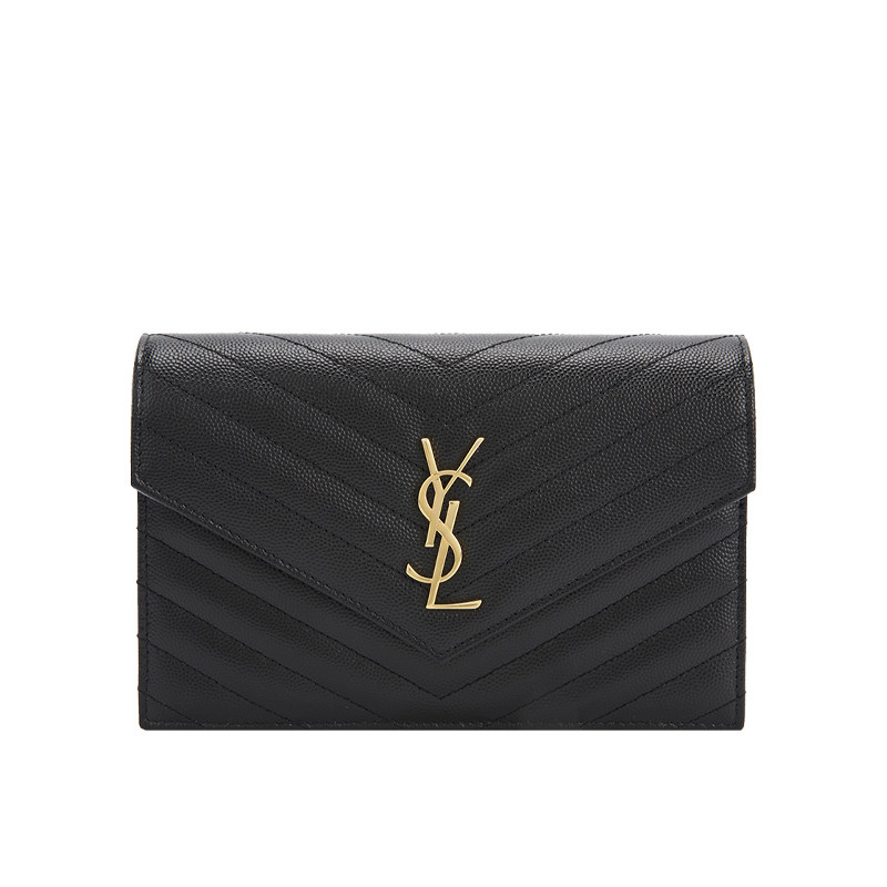 Saint Laurent /圣罗兰 YSL 牛皮革经典字母logo 女士单肩斜挎包