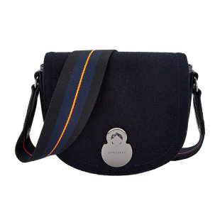 LONGCHAMP珑骧女士羊毛单肩斜挎包马鞍包 300217