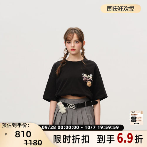 FRAILSTATE 新款女士兔子玩偶百褶裙裤短裙银泰百货 301260