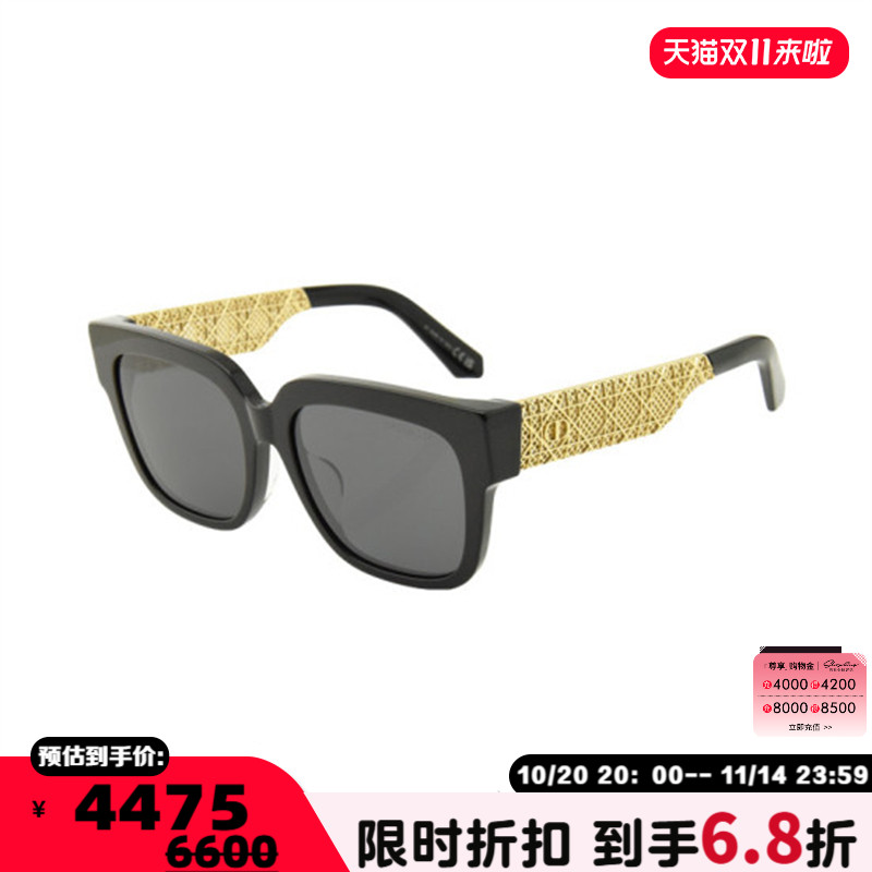 DIOR迪奥 25新款女士时尚太阳镜板材大框墨镜银泰百货 300211