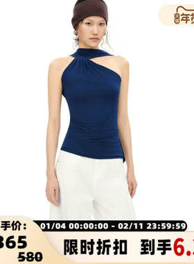 Maca Kaka 春夏新款女士Marlo斜肩T恤上衣银泰百货 301594