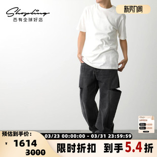 字母数字印花T恤银泰百货 潮流都市男女同款 301596 SANDER JIL