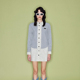 女士假两件条纹衬衫 SHRO 裙301469 like breathe系列 ENRO runway
