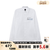 男士 字母胶印长袖 衬衫 Armani阿玛尼AX 银泰百货 300095